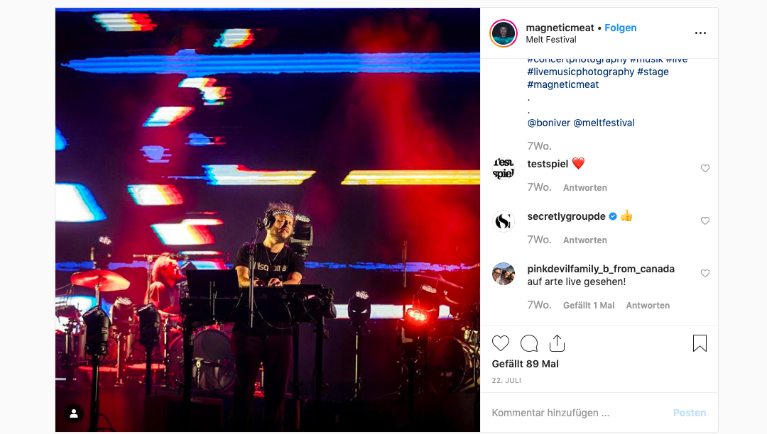 Bon Iver live beim Melt 2019: Zwei Drumsets für ein Hallelujah