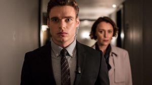 An Action reicher als an Mimik und Gestik: Richard Madden als David Budd in „Bodyguard“ (Foto: Netflix)