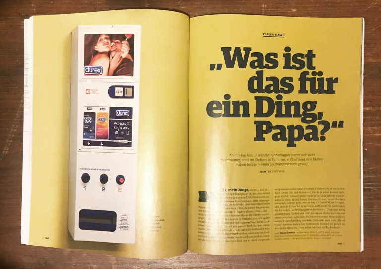 Wie ich versuchen würde, meinen Kindern einen Kondomautomat zu erklären